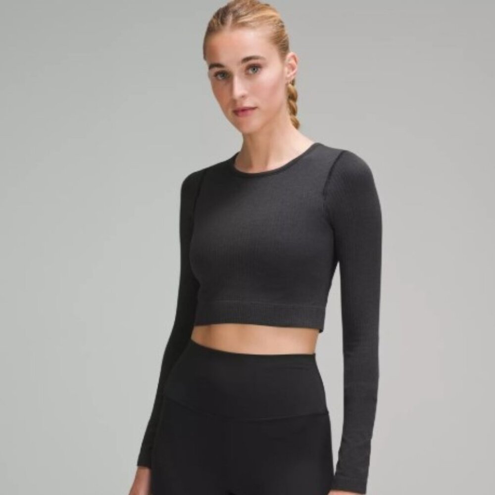 NWT Lululemon Ebb to Street Long Sleeve Crop